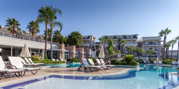istock Luxury Construction hotel with Swimming Pool 903476394