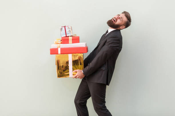 istock I can no longer carry these boxes. Business man cry 903486038