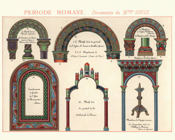 120+ Romanesque Arch Stock Illustrations, Royalty-Free Vector