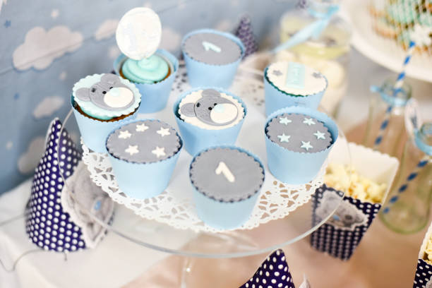 istock Sweet table for child birthdays. 903486706