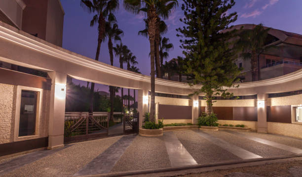 istock Luxury Construction hotel entrance door. 903487296