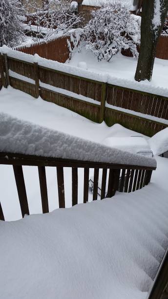 istock Snow on the back porch 903494518