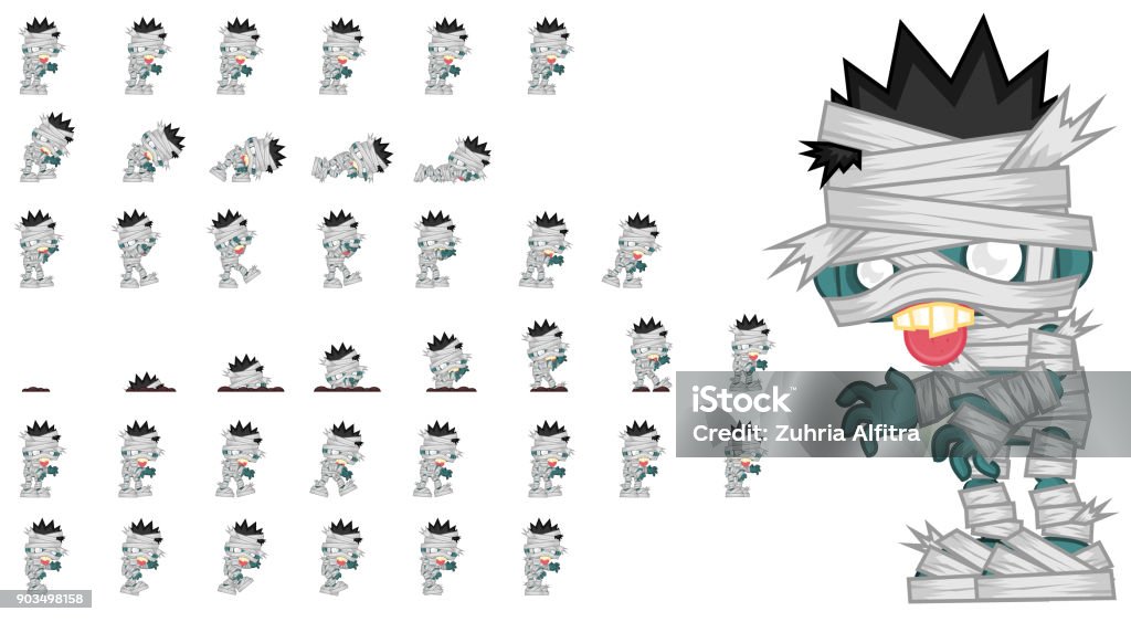 Zombie Character Animation Stock Illustration - Download Image Now -  Activity, Adventure, Animal - iStock