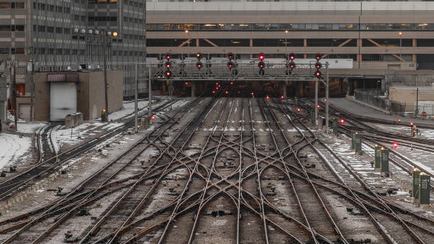 Crossing tracks in an urban environment