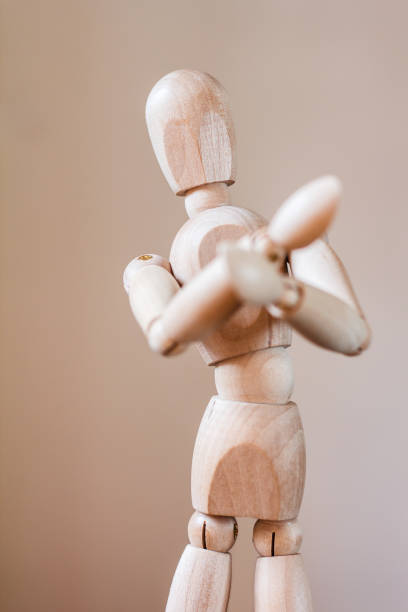 istock Wooden mannequin isolated on white background 903513362