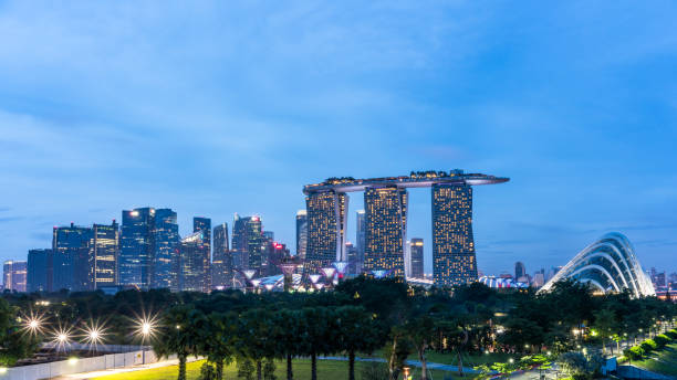 Marina Bay Sands Singapore stock photo