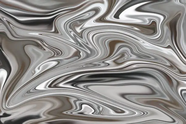 Photo of Molten silvered swirling background