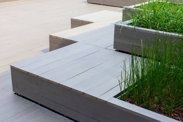 istock Outdoor planter with green planting 903547868