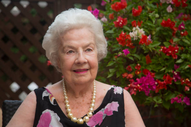 istock 94 year old elegant, smiling,  white haired woman 903553302