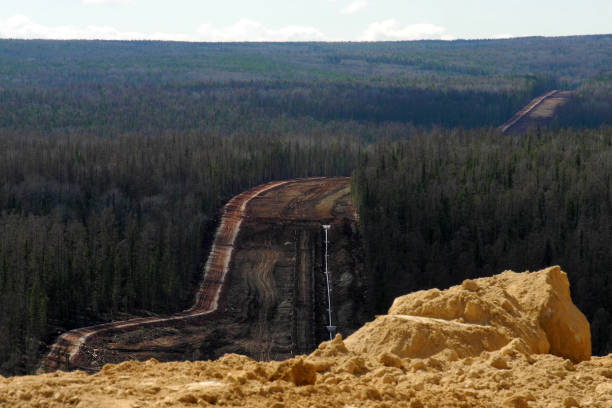 istock Construction site of oil pipeline 903559630