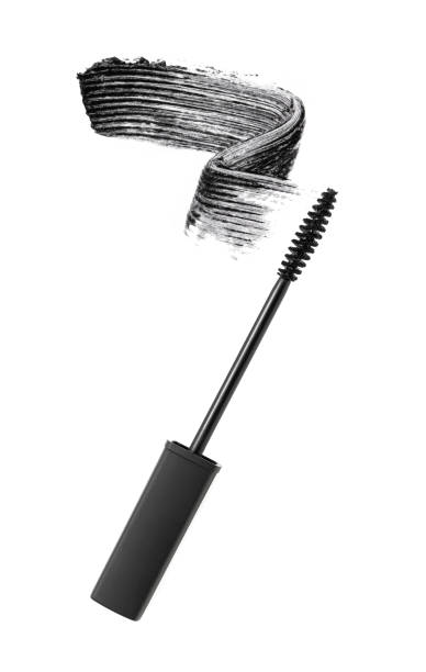 istock Black mascara brush stroke with applicator brush 903562096