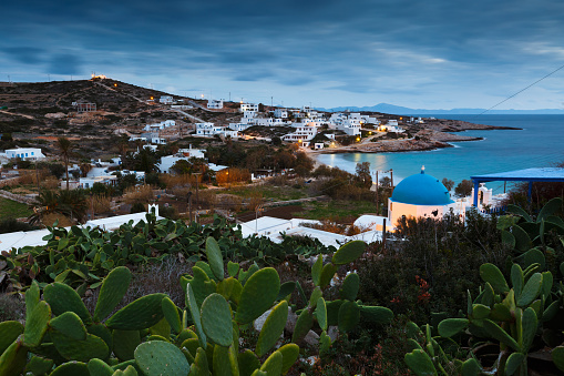 View of Stavros village on Donoussa island in Greece.