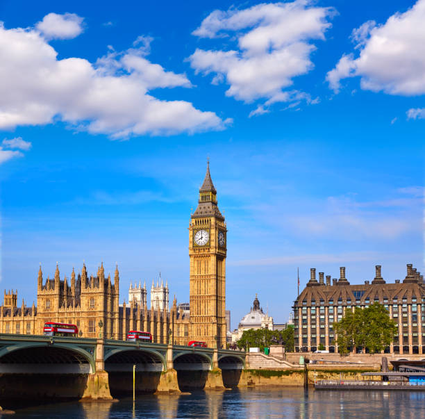 istock Big Ben Clock Tower and thames river London 903569512