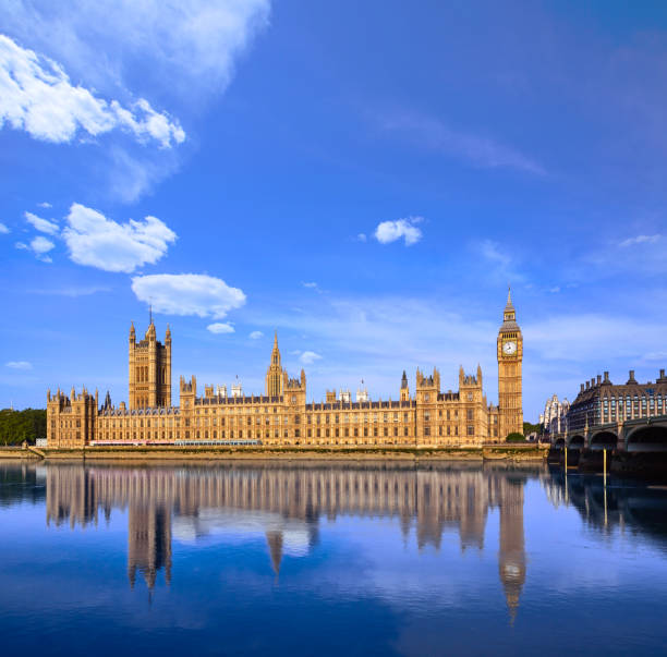 istock Big Ben Clock Tower and thames river London 903569798