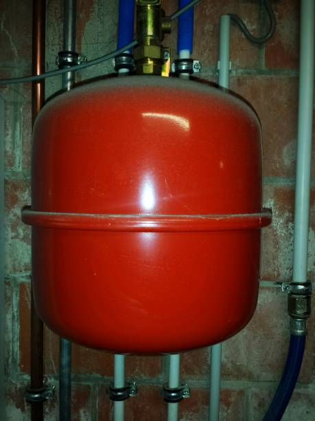 istock Expansion tank water pipe heating radiator building 903575430