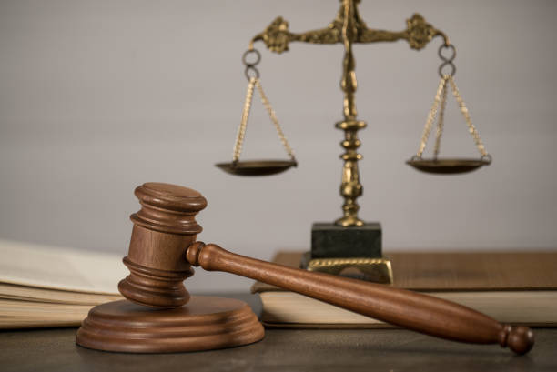 istock Law symbols. Court theme 903575824