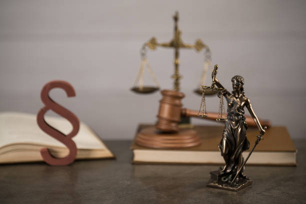 istock Law symbols. Court theme 903575960