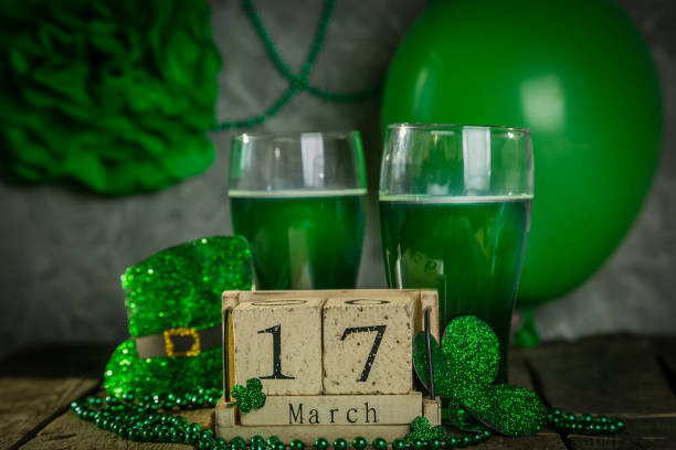 istock St. Patricks day concept - green beer and symbols 903576976