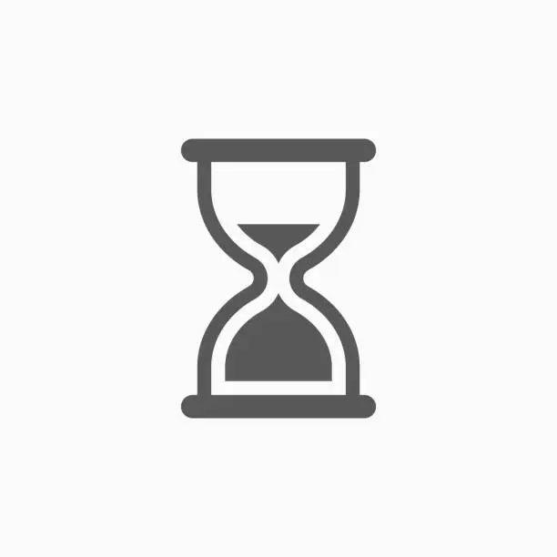 Vector illustration of hourglass icon