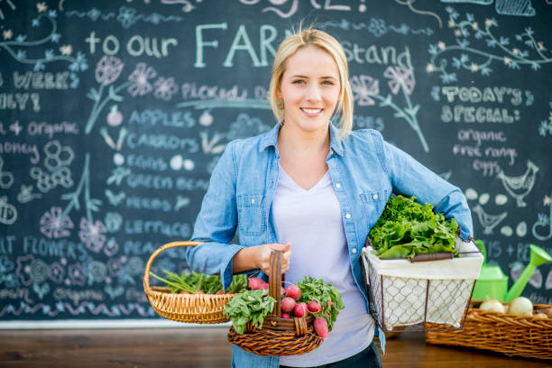 istock Woman With Vegetables 903583460