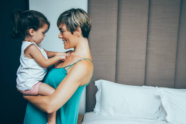 istock Positive mother communicating with daughter 903584000