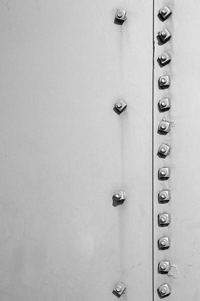 istock Bolted Steel Plate Background 90358431