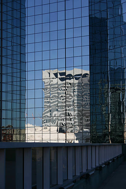 building reflection stock photo