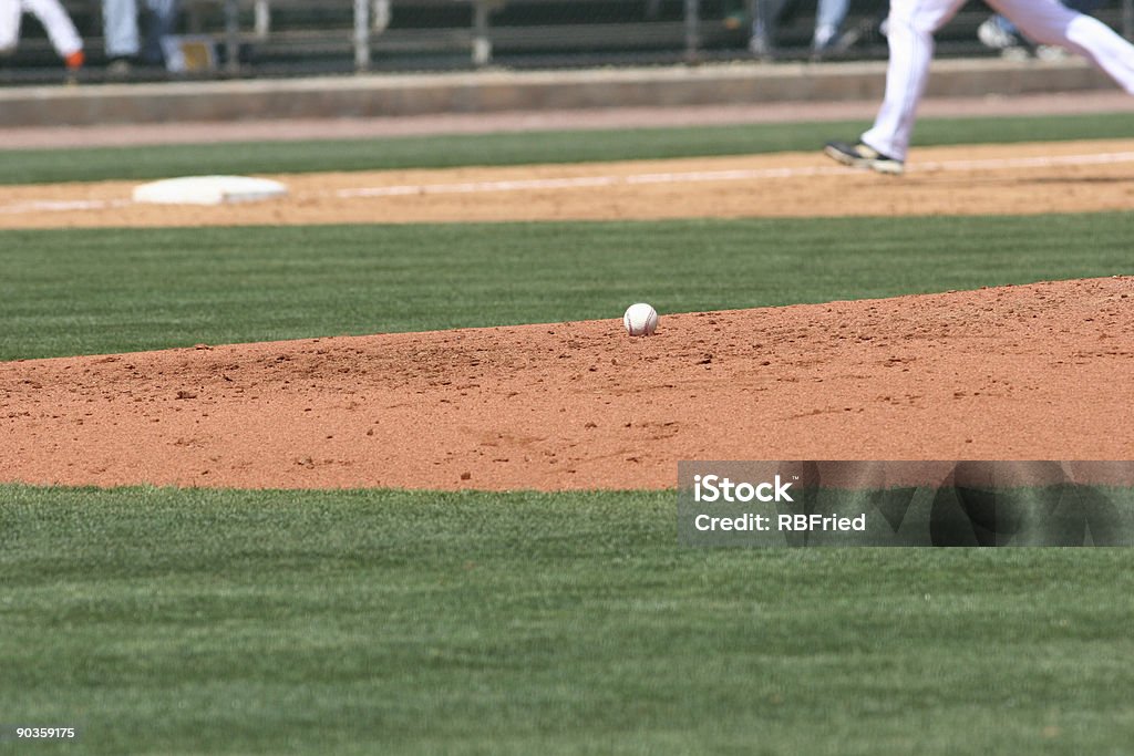 Joueur de Baseball - Photo de Monticule du lanceur de baseball libre de droits