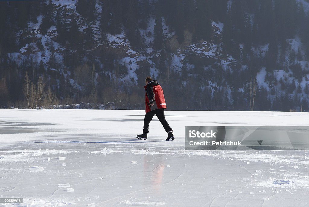 Montanha de Patinagem no Gelo - Royalty-free Adulto Foto de stock