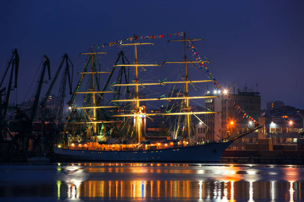 istock Regatta Tall ship in Varna Harbor, Bulgaria 903596402
