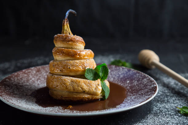 istock Baked pear in puff pastry 903596540