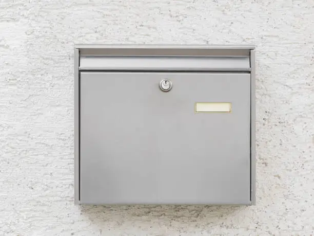 Photo of A silver mailbox on the wall