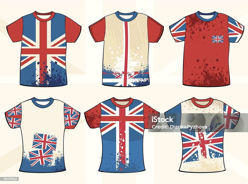 Grunge English Tshirt Design Stock Illustration - Download Image Now ...
