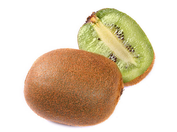 istock Kiwi, isolated, against the white background. 90360184