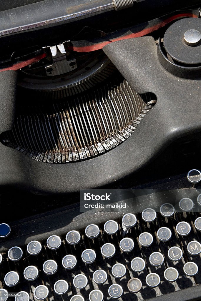 Vintage Olivetti Schreibmaschine - Lizenzfrei Schreibmaschine Stock-Foto