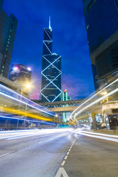 istock Traffic at city in night,Hongkong 903604344