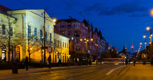 istock Debrecen streets in night lights 903610066