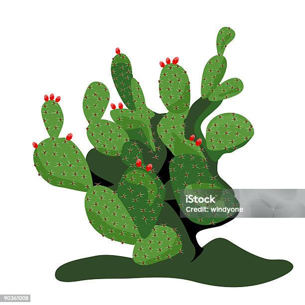 Cactus Figuier De Barbarie Vecteurs libres de droits et plus d'images vectorielles de Arizona - Arizona, Cactus, Carré - Composition