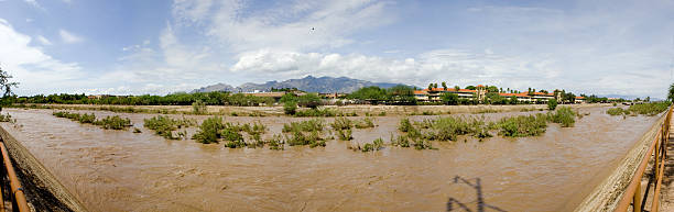 Rillito River Panorama. stock photo