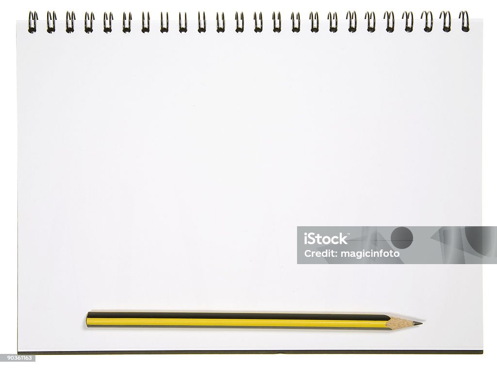 Notizblock und Stift - Lizenzfrei Aktenordner Stock-Foto