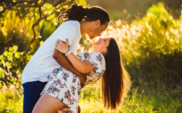 istock Diverse couple enjoying outdoors. 903616968
