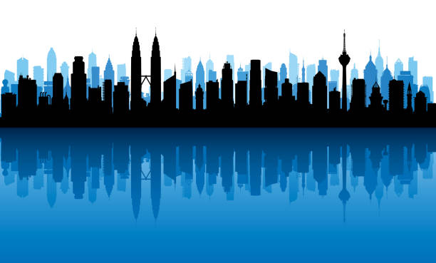 Kuala Lumpur. All buildings are complete and moveable.