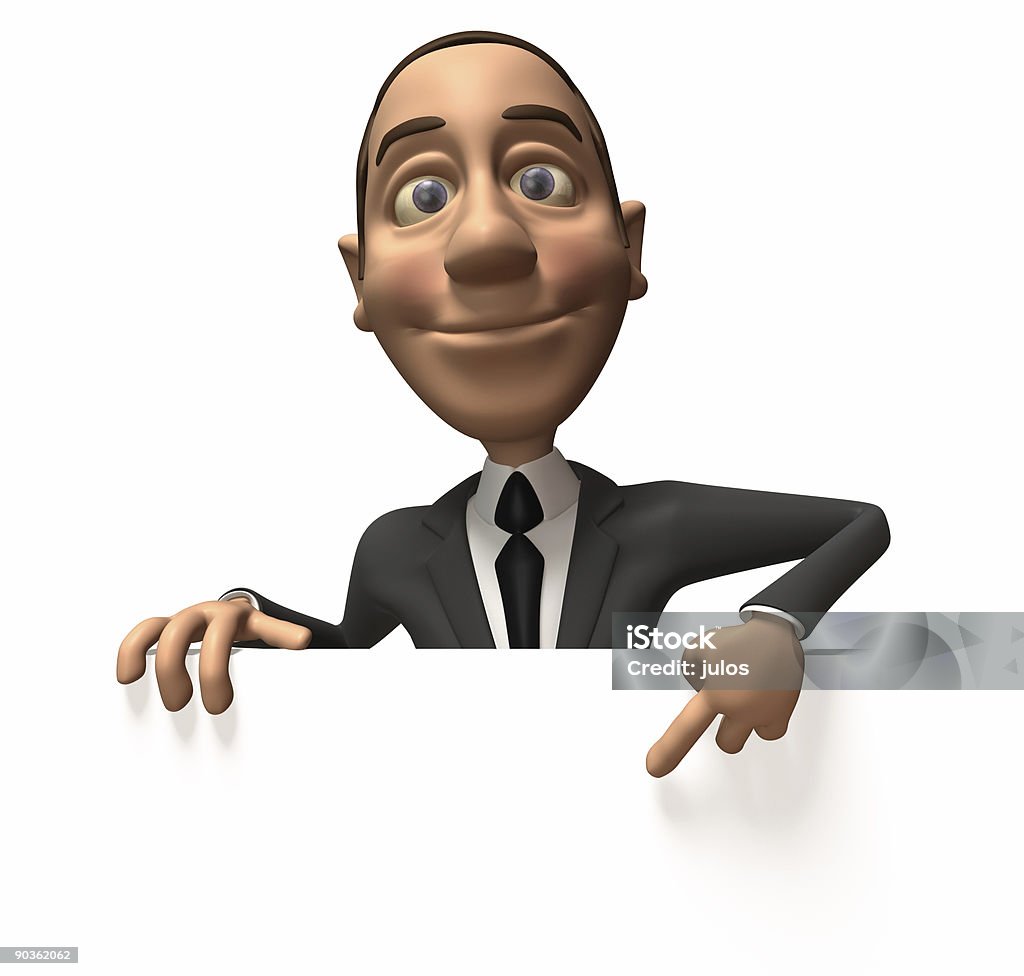 Business man with a blank sign  Adult Stock Photo