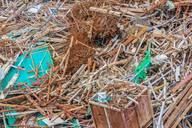istock Steel bars scrap left over from construction site and can be sell as salvage for recycling. 903629384