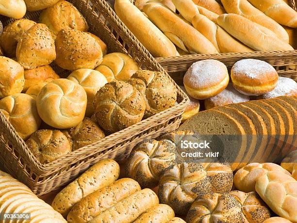 Assortment Of Bakery Goods Stock Photo - Download Image Now - Baked, Baked Pastry Item, Bakery