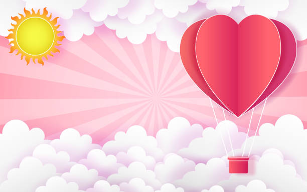 istock card Valentine's day balloon heart love Invitation on vector abstract background 903633254