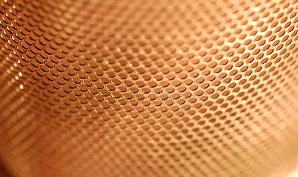 istock Closed up view of perforated holes 90363425