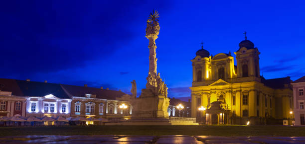 istock Union Square in night illumination of Timisoara 903637210
