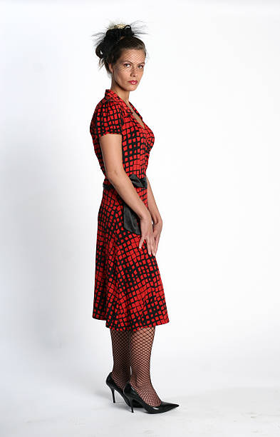 istock Red Dress and Heels 90363789
