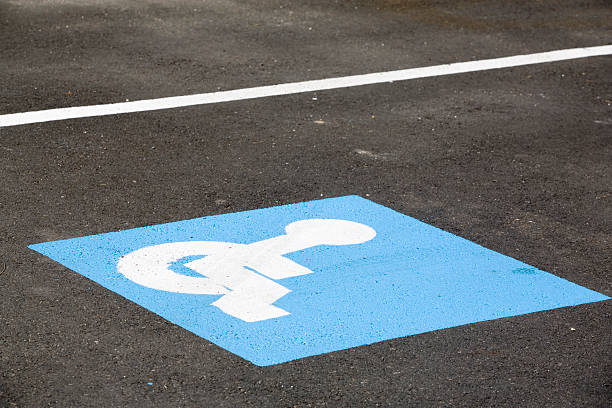 istock special parking place for disabled people 90364601